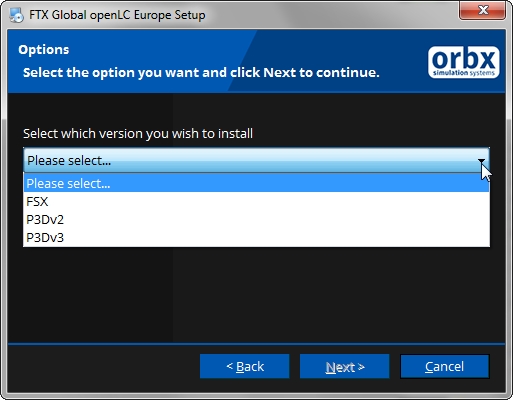 FSXP3D Orbx FTX OpenLC Europe V120 Quad Installer